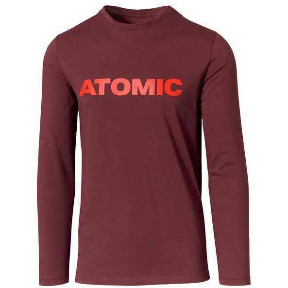 tričko ATOMIC Alps LS T-shirt maroon