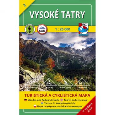 mapa Vysoké Tatry 1:25 000