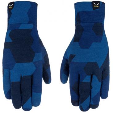 rukavice SALEWA Cristallo Liner Gloves navy camou (Veľkosť: S)