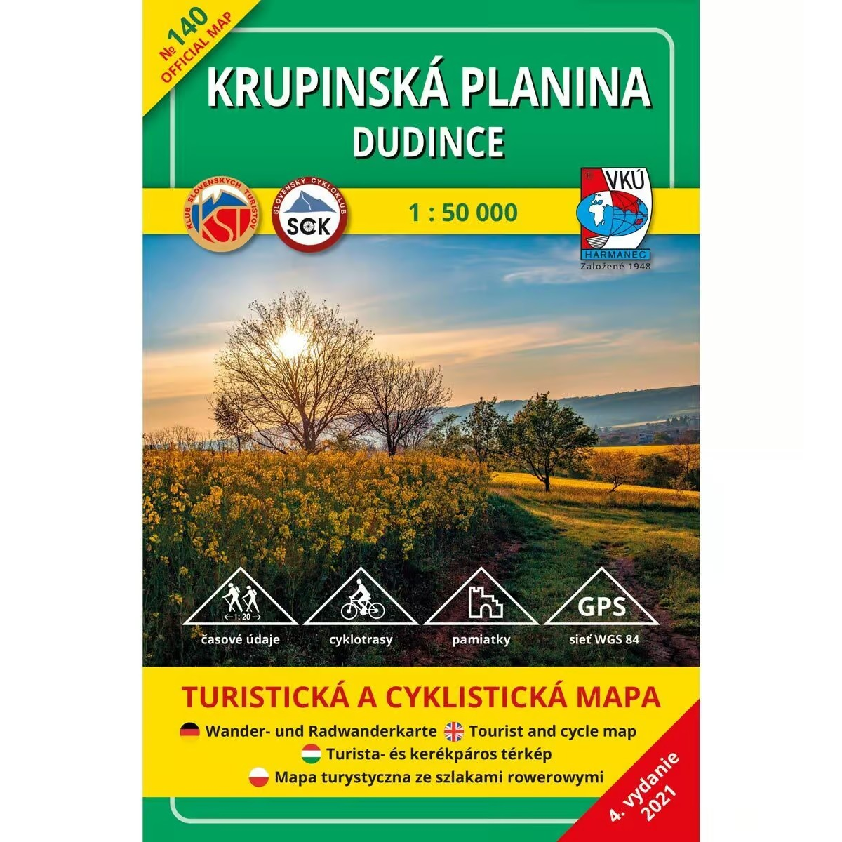 mapa Krupinská planina - Dudince 1:50 000