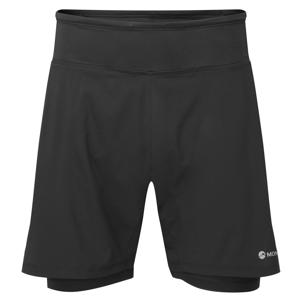 šortky Montane Slipstream Twin Skin Shorts black